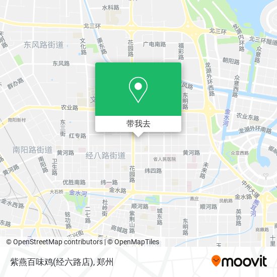 紫燕百味鸡(经六路店)地图