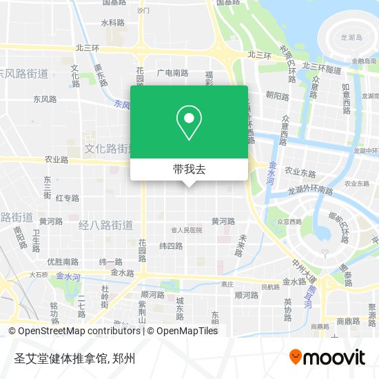 圣艾堂健体推拿馆地图