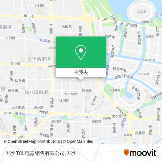 郑州TCL电器销售有限公司地图