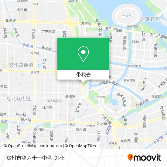 郑州市第六十一中学地图