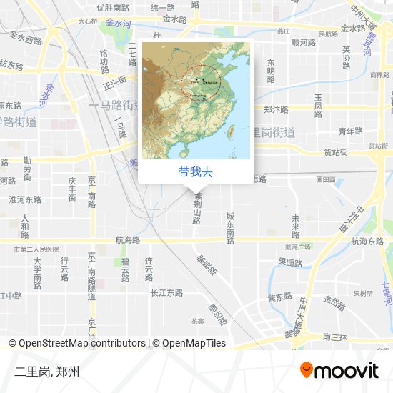 二里岗地图