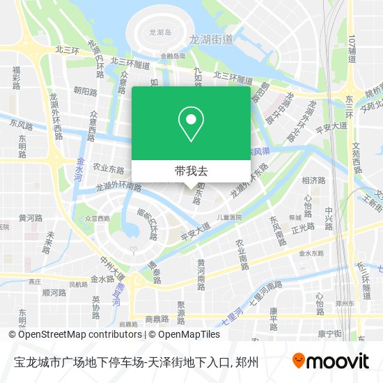 宝龙城市广场地下停车场-天泽街地下入口地图