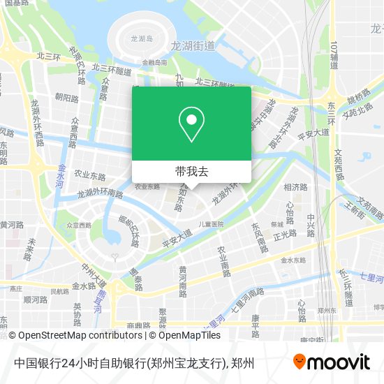 中国银行24小时自助银行(郑州宝龙支行)地图
