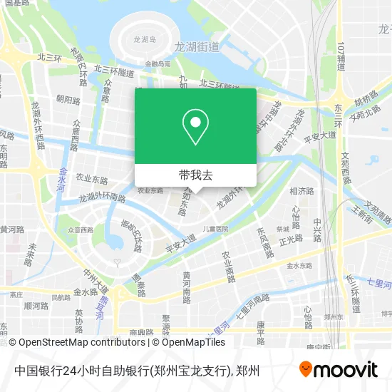 中国银行24小时自助银行(郑州宝龙支行)地图
