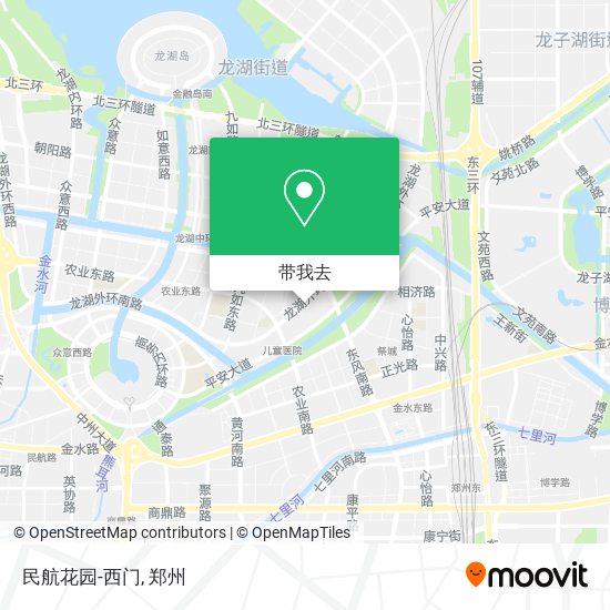 民航花园-西门地图