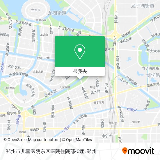 郑州市儿童医院东区医院住院部-C座地图