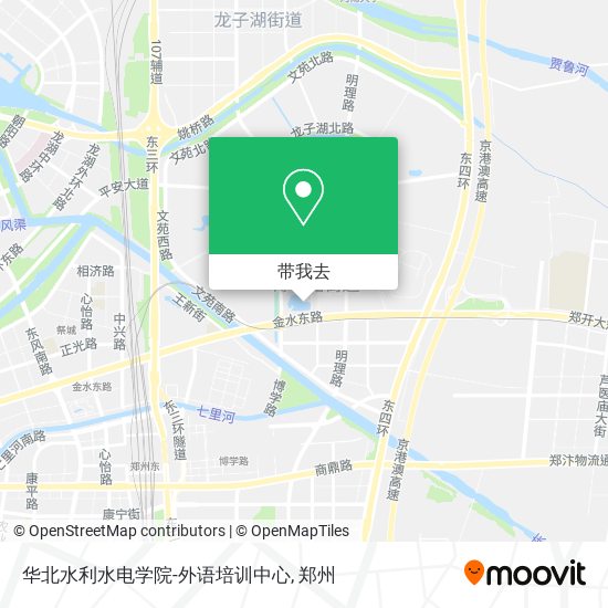 华北水利水电学院-外语培训中心地图