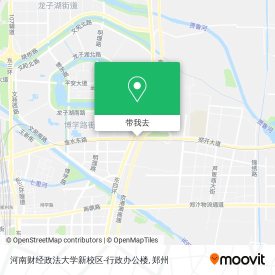 河南财经政法大学新校区-行政办公楼地图