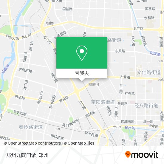 郑州九院门诊地图