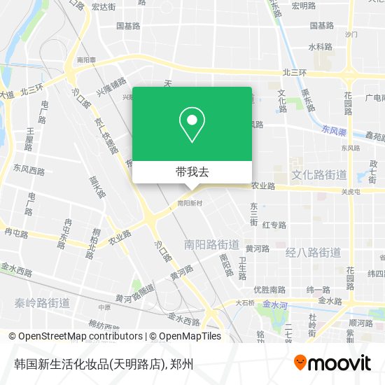 韩国新生活化妆品(天明路店)地图
