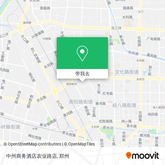 中州商务酒店农业路店地图