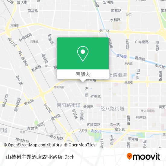 山楂树主题酒店农业路店地图