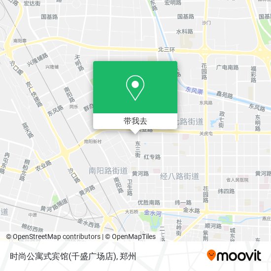 时尚公寓式宾馆(千盛广场店)地图