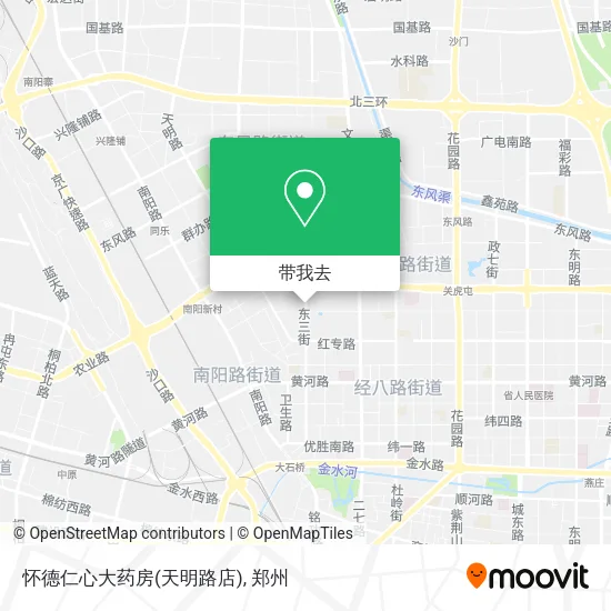 怀德仁心大药房(天明路店)地图