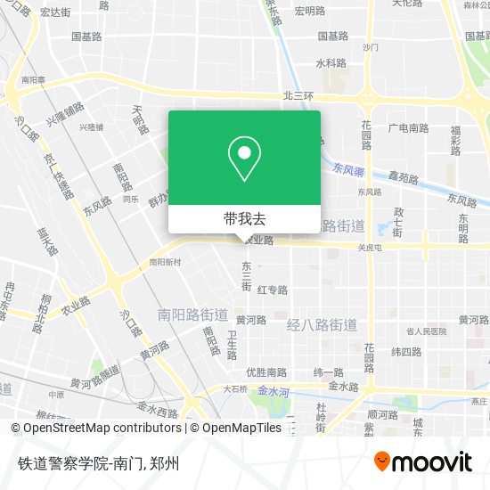 铁道警察学院-南门地图