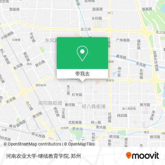 河南农业大学-继续教育学院地图