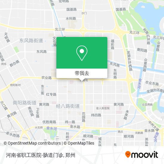 河南省职工医院-肠道门诊地图