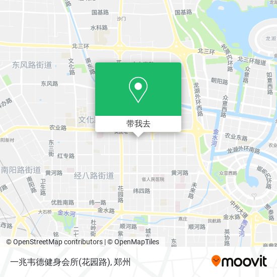 一兆韦德健身会所(花园路)地图