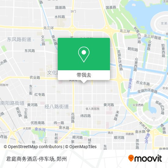 君庭商务酒店-停车场地图