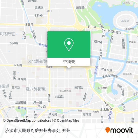 济源市人民政府驻郑州办事处地图
