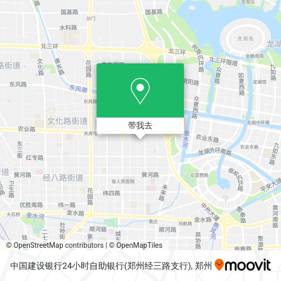 中国建设银行24小时自助银行(郑州经三路支行)地图