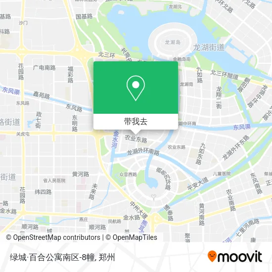 绿城·百合公寓南区-8幢地图