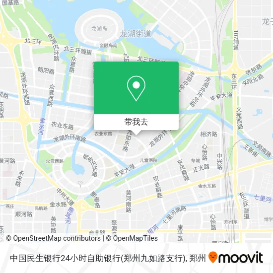 中国民生银行24小时自助银行(郑州九如路支行)地图