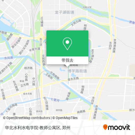 华北水利水电学院-教师公寓区地图