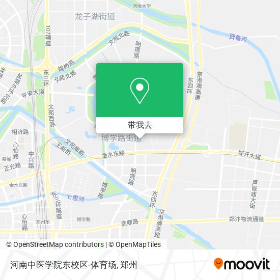 河南中医学院东校区-体育场地图