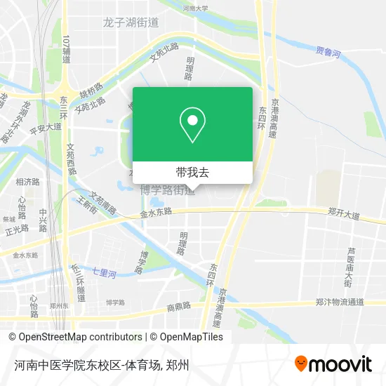 河南中医学院东校区-体育场地图