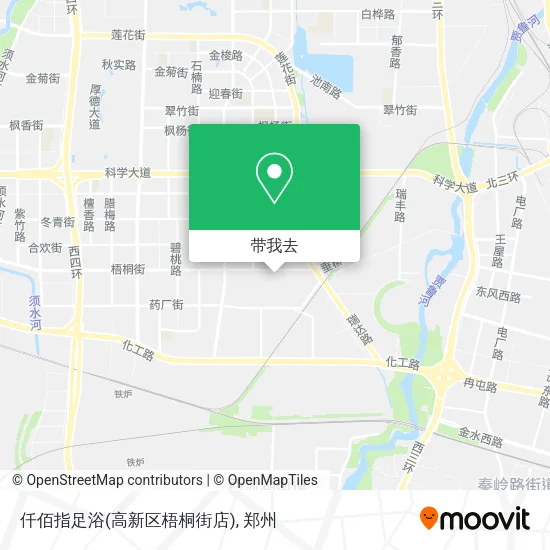 仟佰指足浴(高新区梧桐街店)地图