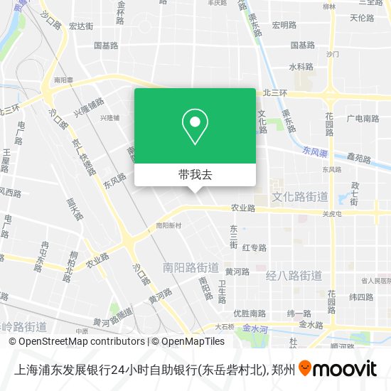 上海浦东发展银行24小时自助银行(东岳砦村北)地图