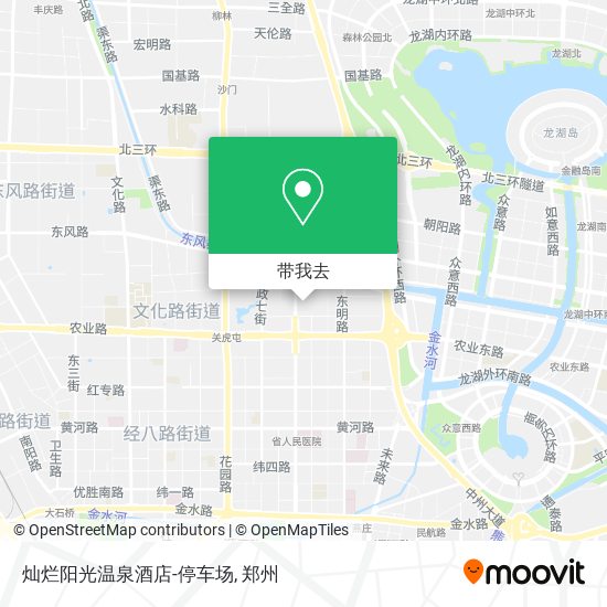 灿烂阳光温泉酒店-停车场地图