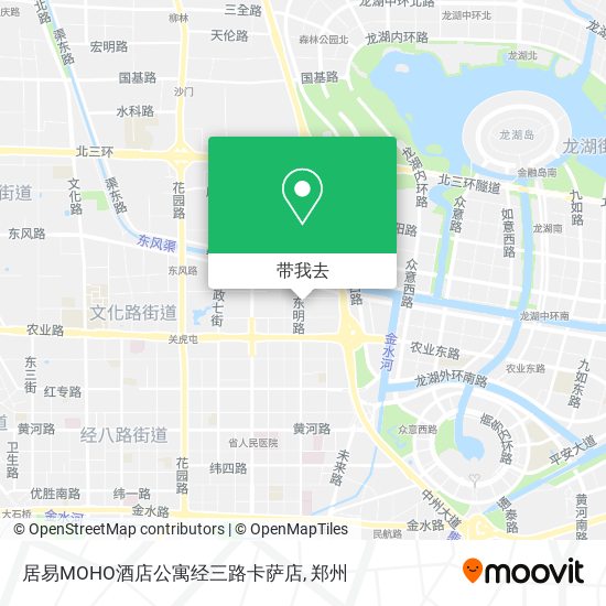 居易MOHO酒店公寓经三路卡萨店地图