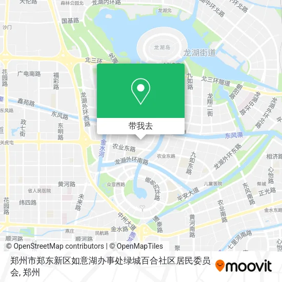 郑州市郑东新区如意湖办事处绿城百合社区居民委员会地图