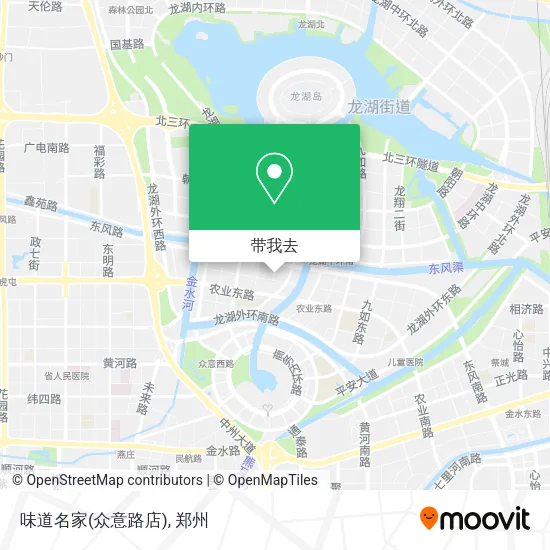 味道名家(众意路店)地图