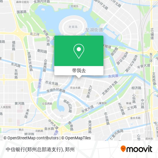 中信银行(郑州总部港支行)地图