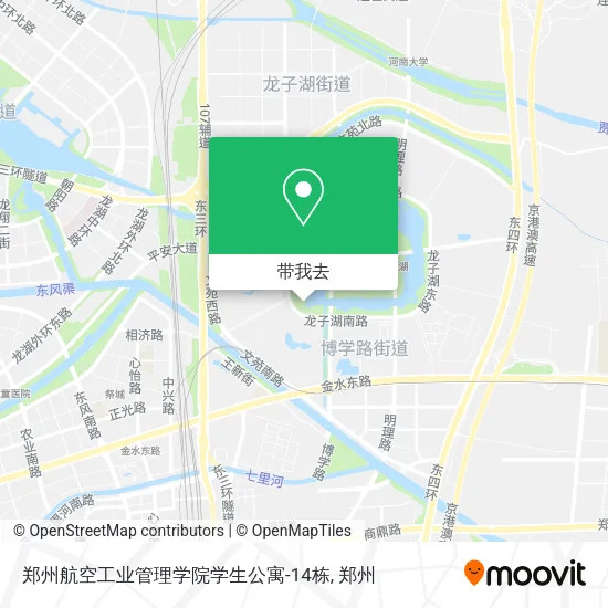 郑州航空工业管理学院学生公寓-14栋地图
