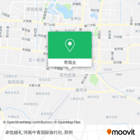 卓悦婚礼 河南中青国际旅行社地图