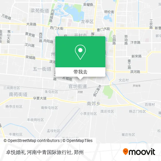 卓悦婚礼 河南中青国际旅行社地图