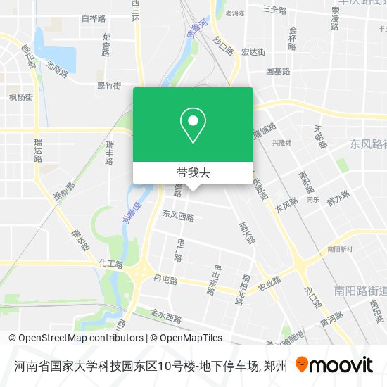 河南省国家大学科技园东区10号楼-地下停车场地图