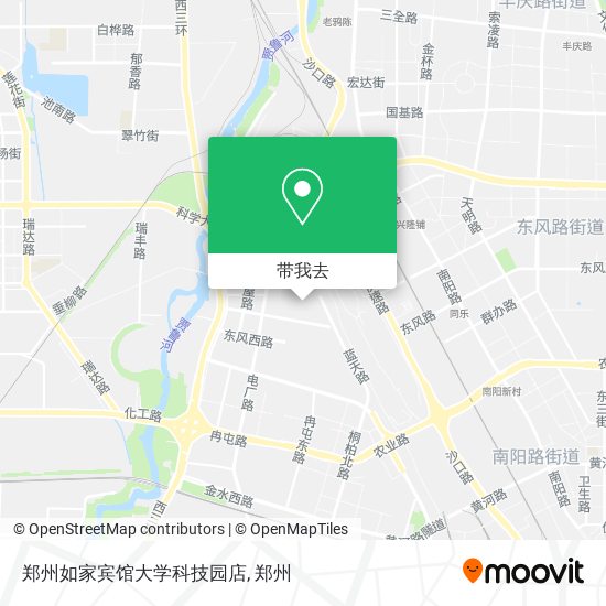 郑州如家宾馆大学科技园店地图