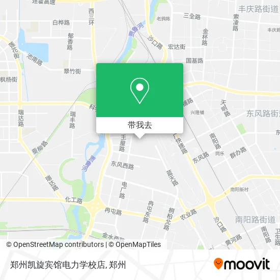 郑州凯旋宾馆电力学校店地图