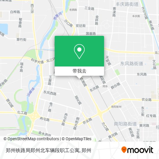 郑州铁路局郑州北车辆段职工公寓地图