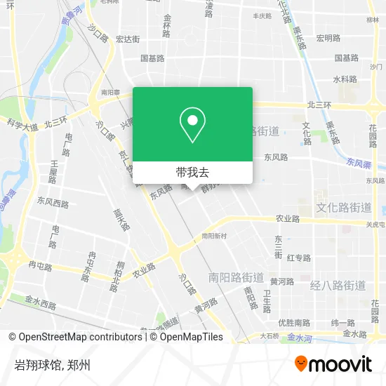 岩翔球馆地图