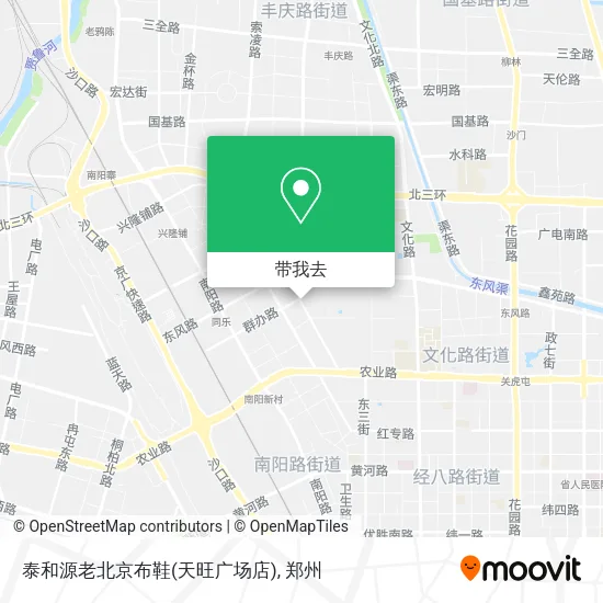 泰和源老北京布鞋(天旺广场店)地图