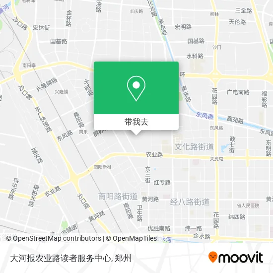 大河报农业路读者服务中心地图