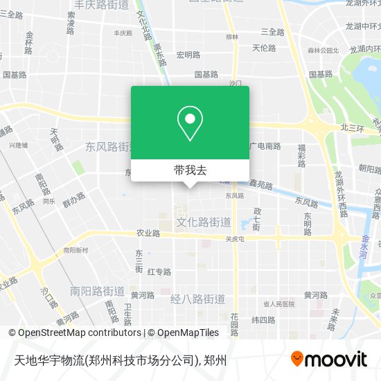 天地华宇物流(郑州科技市场分公司)地图