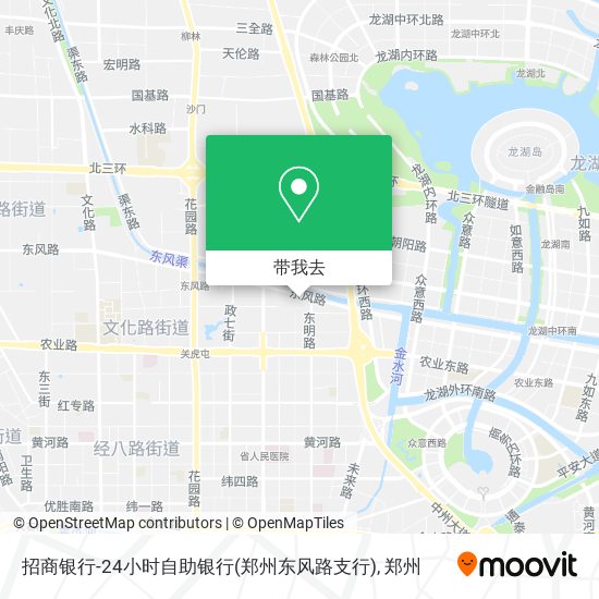 招商银行-24小时自助银行(郑州东风路支行)地图