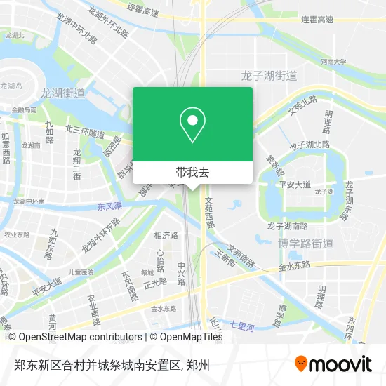 郑东新区合村并城祭城南安置区地图